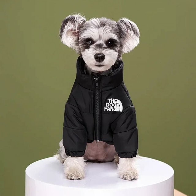 Winter Warm Pet Dog Clothes for Small Large Dogs Waterproof Reflective Dog Wadded Jacket Coat French Bulldog Dog Costume shopwise Round