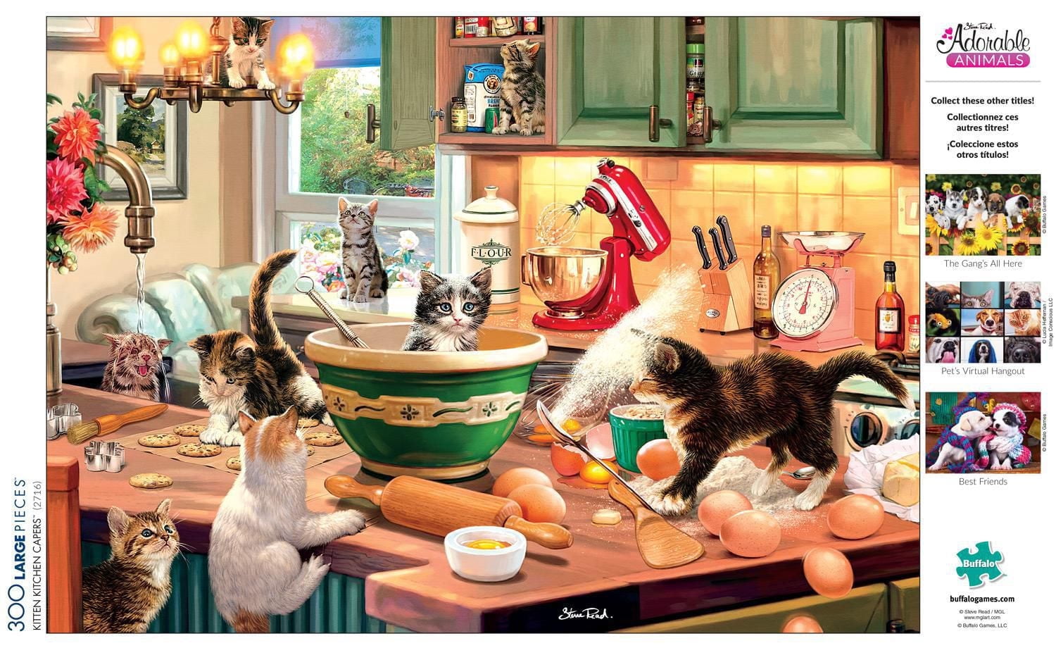 Buffalo Games - Adorable Animals - Kitten Kitchen Capers - 300 Piece Jigsaw Puzzle