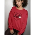 thumbnail image 2 of Hello Heart W Daisy Sweatshirt Women -Image by Shutterstock, Female 4X-Large, 2 of 4