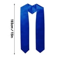 thumbnail image 2 of Plain Graduation Stoles, 72" Blue Graduation Sash Graduation Decorations, Graduation 2025 Shoulder Strap Graduation Stoles Decor, for Students 2025 Graduation Party Decorations Shawl Gifts, 2 of 2