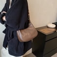 thumbnail image 3 of Bolso de hombro JYG Small Hobo para mujer, retro, color café en forma de media luna, 3 of 6