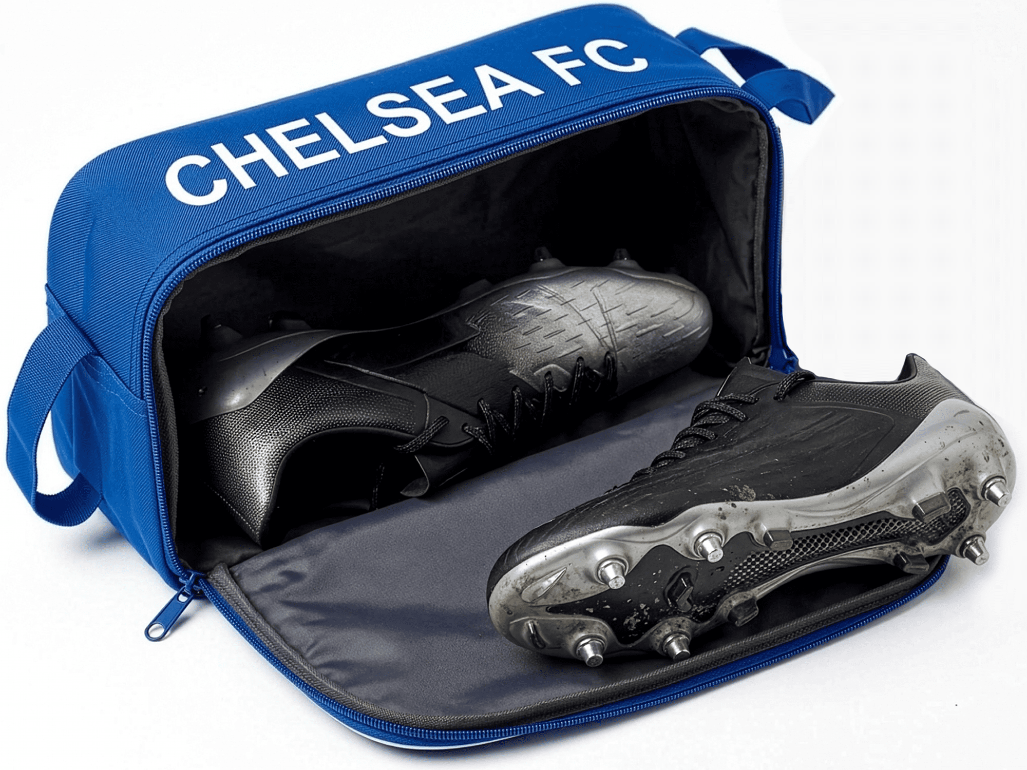 Icon Sports Chelsea FC Official Blue/White Shoe Bag, 100% Polyester