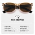 thumbnail image 4 of Ray-Ban RB2132 NEW WAYFARER BICOLOR POLARIZED Square Shaped Sunglasses for Men & Women - Includes Official Rayban Eyewear Kit - Ideal Formal & Casual Wear Sunglasses - Brown Lens, 4 of 7