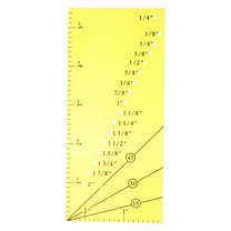 LEORX Quilting Seam Guide Ruler Measuring Tools Yellow Acrylic 1Pack for Sewers