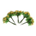 thumbnail image 4 of Flor artificial, 5 piezas de flores falsas, maceta colgante de interior al artificial para , jardín al , decoración de bo amarillo mayimx Flor de granada falsa, 4 of 9