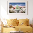 thumbnail image 3 of Cuadros Decorativos 5D bricolaje taladro redondo completo diamante pintura árbol de Navidad nieve decoración (NH691) Likrtyny embutido en tela, 3 of 7