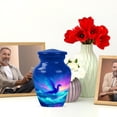 thumbnail image 6 of JAGASY Dragon Small Urn for Ashes Adult Male, Blue Urns for Human Ashes Keepsake, Ocean Wave & Sunset Decorative Urns for Friends, Memorial Cremation Urn for Boys & Girls, (3 Inch), 6 of 7