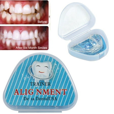 WALFRONT 1Pc Straighten Teeth Tray, Retainer Crowded Irregular Teeth Corrector Brace Teeth Health Care (Best Retainers To Straighten Teeth)