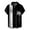 Black A, variant on Shirts For Men Fashion Casual 3D Digital Printing Pocket Buckle Lapel Short Sleeve Shirt