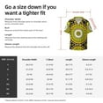 thumbnail image 7 of Wukai Yellow Mandala Men's Casual Short-Sleeve Button Down Shirt - Lightweight Summer Dress Shirt for Daily Wear-XX-Large, 7 of 7