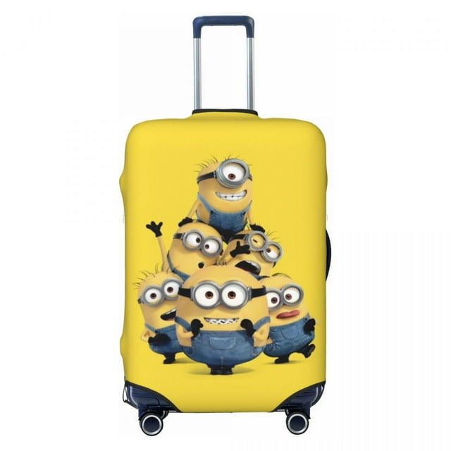 Custom Minions Luggage Cover Protector Washable Travel Suitcase Covers