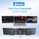 thumbnail image 2 of Monitor Portátil Asani 14 Pulgadas Full HD Triple Visualización para Portátiles 13-17 Pulgadas IPS, 2 of 6