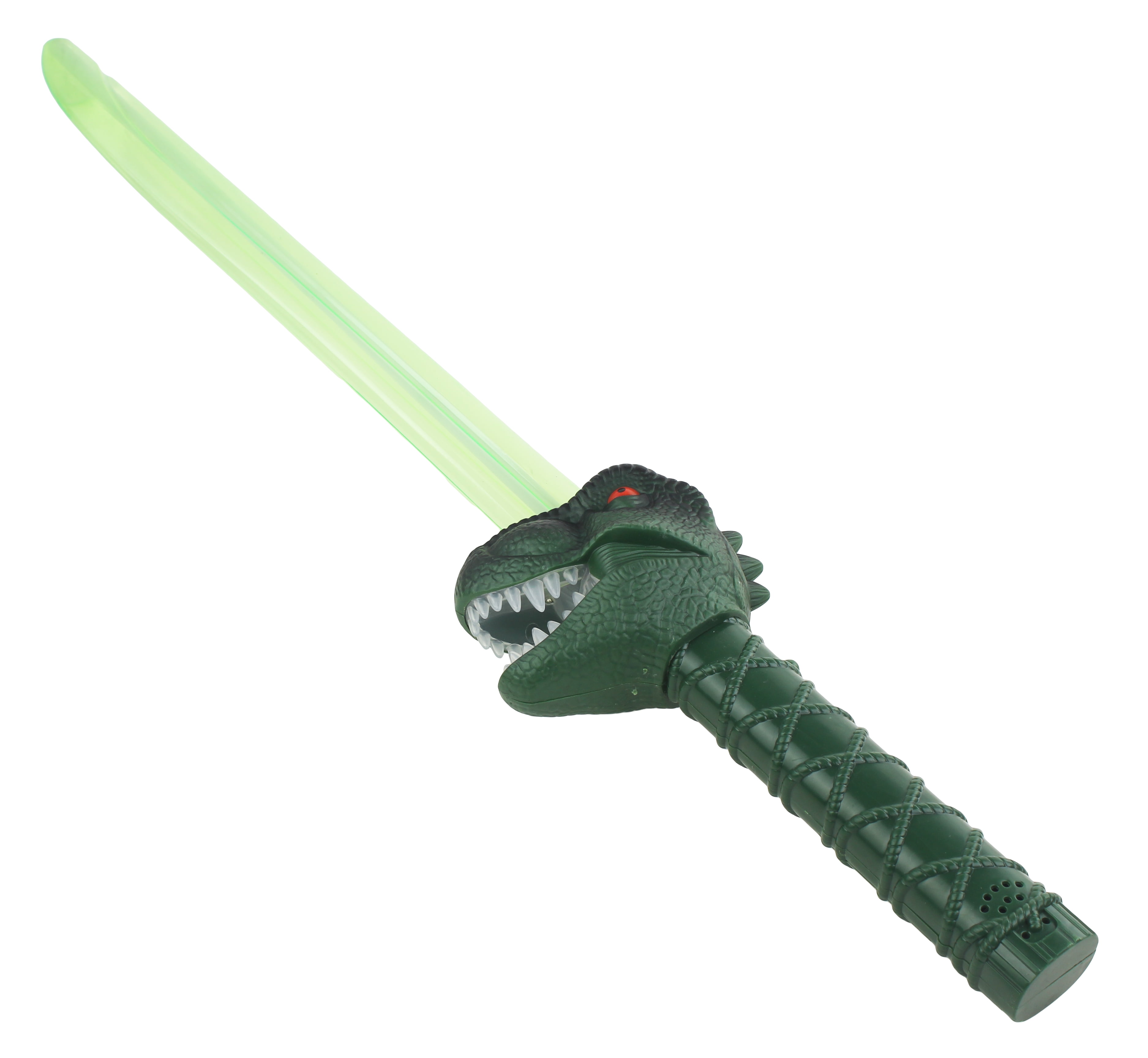 T Rex Pretend Play Green Light up Sword, Blade for Kids, with Light Up Teeth and Sword, It makes