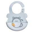 thumbnail image 1 of Silicone Baby Bibs Waterproof Lightweight Comfortable Scratch Resistant Soft Baby Bibs for Household Kindergarten Cat, 1 of 1