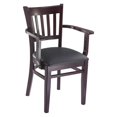 thumbnail image 1 of Beechwood Mountain Vertical Dining Arm Chair in Dark Mahogany, 1 of 1