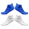 thumbnail image 1 of OULII 2 Pares De Calcetines Cortos De Con Separados Para Uso Diario Cómodos Y A, 1 of 8