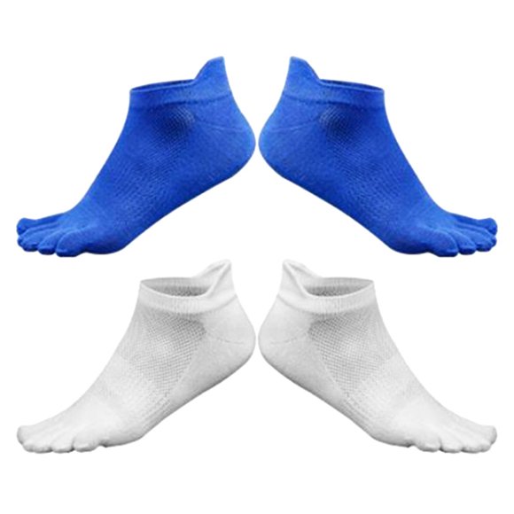 OULII 2 Pares De Calcetines Cortos De Con Separados Para Uso Diario Cómodos Y A
