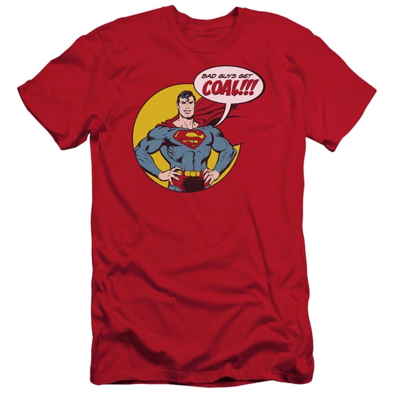 DC Comics Coal S/S Adult 30/1 T-Shirt Red