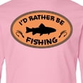 thumbnail image 4 of Inktastic I'd Rather Be Fishing Long Sleeve Youth T-Shirt, 4 of 5