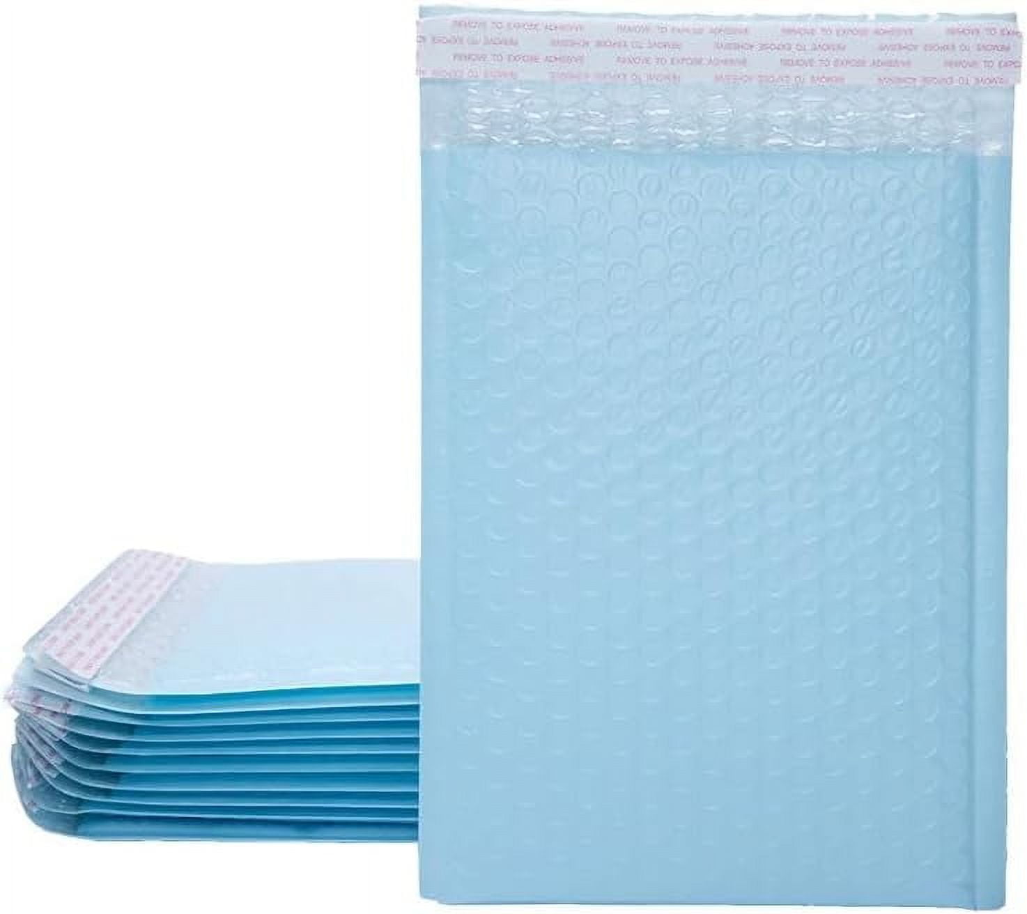 Bubble Mailers - 6 X 8 Inch Padded Envelopes, Blue Mailing Envelopes Bubble Padded, Bubble Envelopes, Padded Envelopes ﻿for Clothes Makeup Supplies (25Pack, 6 X 8'')
