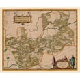 thumbnail image 3 of Blaeu 23x20 Black Modern Framed Museum Art Print Titled - Guizhou Province China - Blaeu 1655, 3 of 5