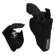 New Luwei OWB Holster + Speed-Loader Pouch for 2", Snub-Nose .38 .357 Revolvers