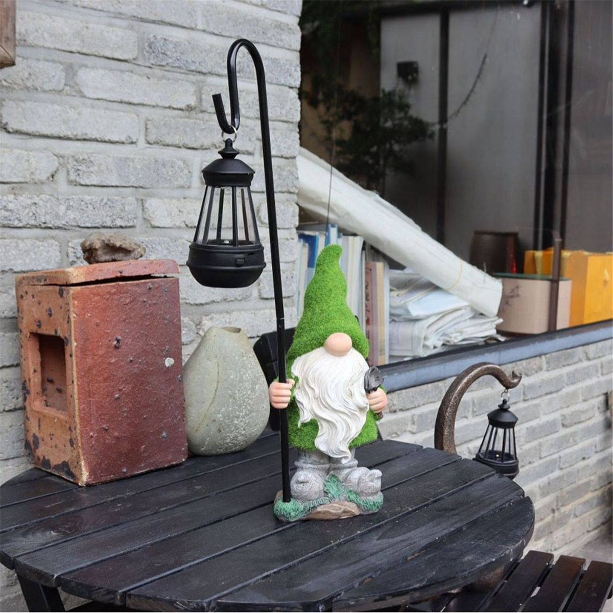 Garden Sculptures & Statues Fall Gnomes-Home Decor - Gnomes Statue with Solar Lights Outdoor