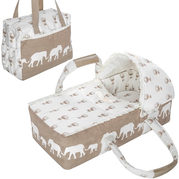 Bambineto y Pañalera Bambineto Estampado Elefante Globos