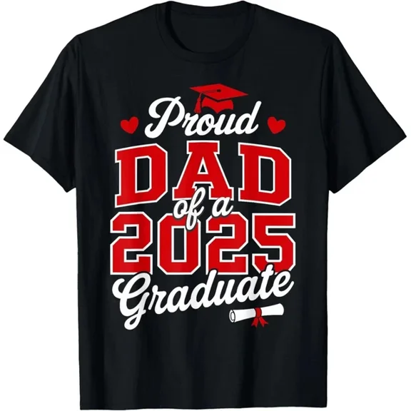 DOPASHIRT Proud Dad Of A Class Of 2025 Graduate Senior Graduation T-Shirt Unisex S-5XL Hot Trending Shirt, Vintage Birthday Gift
