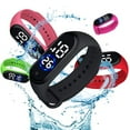 thumbnail image 4 of CGZQFEI Unisex Digital Sports Watch - LED Illumination, 5ATM Waterproof, Durable Silicone Wrist Strap Hot Pink 1.77x0.78'', 4 of 6