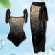 thumbnail image 5 of Traje De Baño Damas 2 piezas de traje de baño de playa para mujer con cordones y vestido para deportes acuáticos (M dorado), 5 of 9
