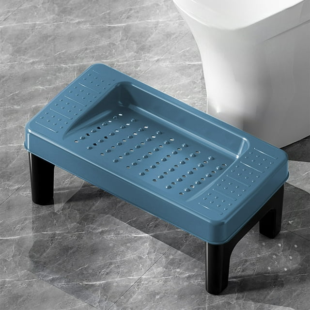 Toilet Stool, Staron 2026 Detachable Stackable Squatting Step Stool, Foldable Legs Non-Slip Bathroom Potty Assistance Fits All Toilets, Blue