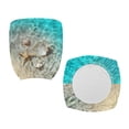 thumbnail image 7 of ZUXONGSY Sea Starfish Shells Office Chair Cover 2 Packs Office Desk Chair Covers with Elastic Bands Exquisite Chair Protector Easy to Install Suitable for Computer Chairs Office Chairs, 7 of 7