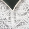 thumbnail image 6 of SAFAVIEH Classic Vintage Charlie Diamond Polyester Runner Rug, White/Grey, 2'3" x 8', 6 of 7