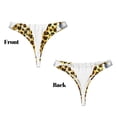 thumbnail image 3 of Balery Leopard Gnomes Tangas de Algodón para Mujer con Estampado – Ropa Interior Sexy, Transpirable, G-string-Medium, 3 of 6