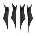 thumbnail image 1 of DYNWAVECA 4 Pcs Housse de Poignée de Tirage de Porte Intérieure de Voiture, Enveloppe de Protection de Rechange Assemblage Automobile, Housse de Remplacement de Véhicule pour G38 G30 Noir Mat, 1 of 10