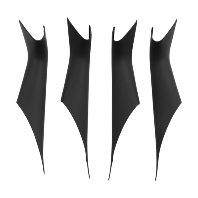 DYNWAVECA 4 Pcs Housse de Poignée de Tirage de Porte Intérieure de Voiture, Enveloppe de Protection de Rechange Assemblage Automobile, Housse de Remplacement de Véhicule pour G38 G30 Noir Mat