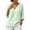 Mint Green, variant on Tops for Women Lace Panel V-Neck Short Sleeve Blouse Elegant Floral Lace Shirt for Daily Vacation Beach Vacation Outfits