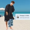 thumbnail image 4 of Tirrinia Surf Poncho Changing Robe with Hood, Absorbent Quick Dry Microfiber Wetsuit Changing Towel with Pocket for Surfing Men Women, 4 of 8
