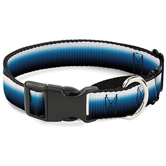 buckle-down transitioning dots white blue black martingale dog collar
