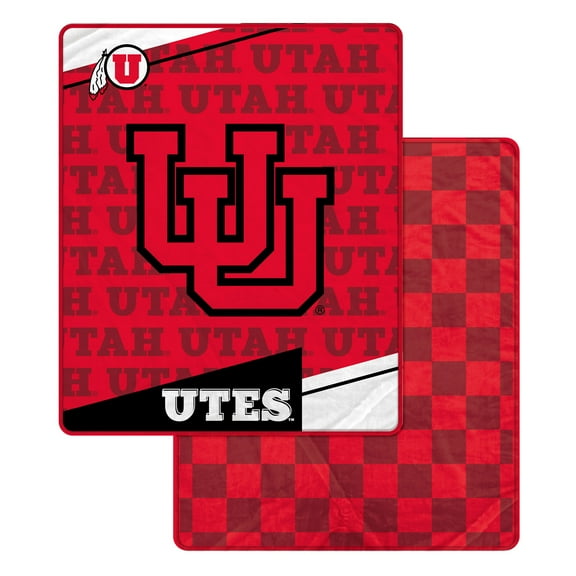 Pegasus Utah Utes 60" x 70" Diagonal Ghost Checkered Double-Sided Blanket