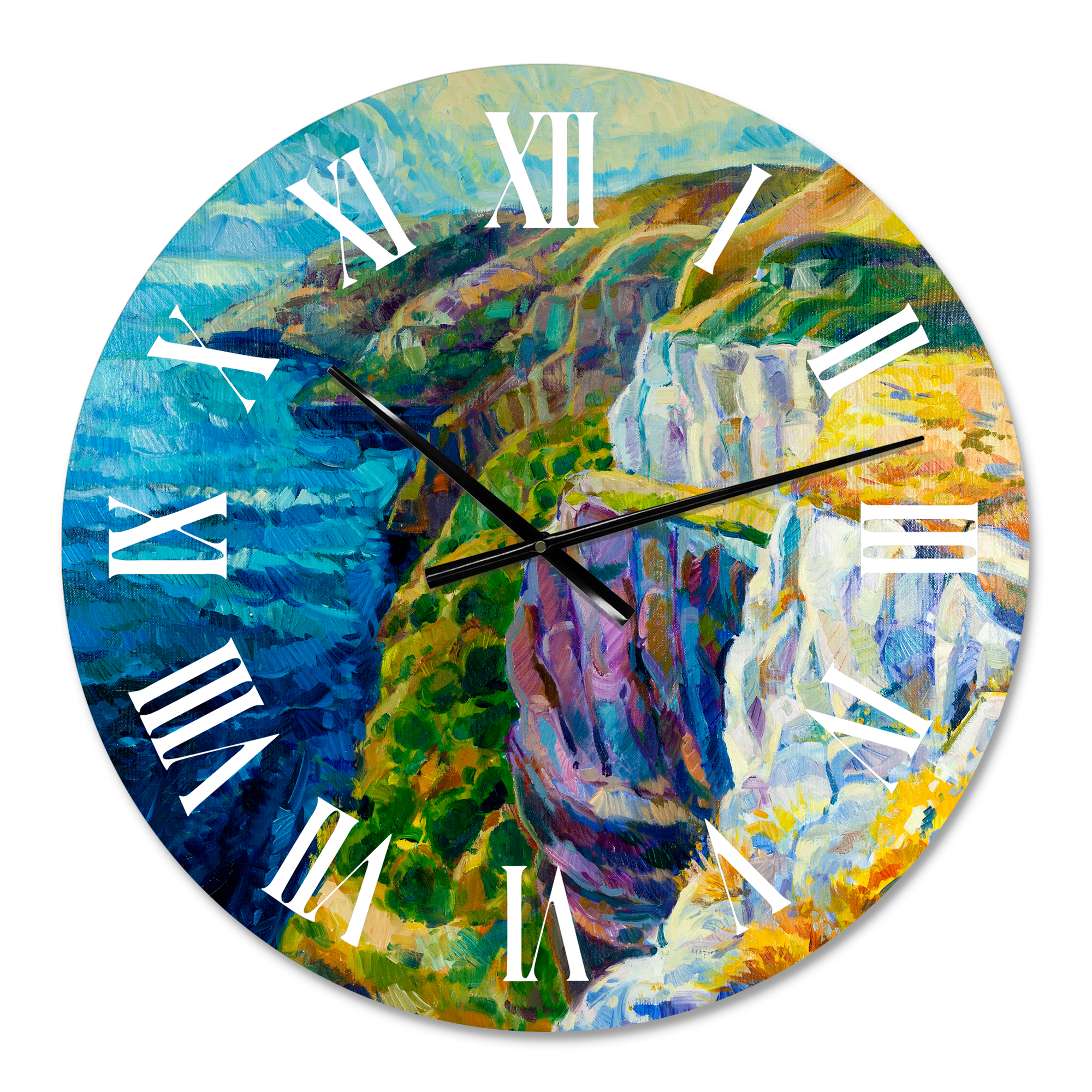 Designart 1 in Quartz Coastal Wall Clock