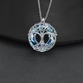 thumbnail image 2 of Collar Fryneauy Tree of Life de plata de ley 925 con cristal, 2 of 6