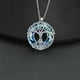 thumbnail image 2 of Collar Fryneauy Tree of Life de plata de ley 925 con cristal, 2 of 6