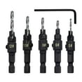 thumbnail image 2 of SunniMix 2x5 Pcs HSS Steel Countersink with Wrench for 1 2 Pcs, 2 of 8