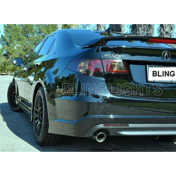 For 2009-2012 Acura TSX Tinted Smoked Taillamps Taillights Overlays Film Protection