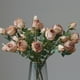 thumbnail image 3 of XmhyTop 6 rosas artificiales de tallo largo, rosas de seda falsas para ramo de boda, centro de mesa, decoración del hogar (champán), 3 of 5