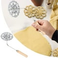 thumbnail image 3 of Hbdhejl M Old With Handle Aluminum Cookie Maker M Old Detachable Rosette Rosette I R On M Old Set Rosette Cookie Tool M Old For Kitchen Baking Cooking, 3 of 8