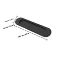 thumbnail image 2 of CIMAXIC 4Pcs Adhesive Handle Self Stick Black Aluminum Casting for Sliding Door, 2 of 8