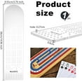 thumbnail image 2 of Cribbage Board Template 3.7x15 Inch 3-Track Clear Acrylic Router Templates with 2.7mm Hole Track Style Woodworking Project Kit DIY Router Guide Kit for Game Templates for Card Game DIY, 2 of 6